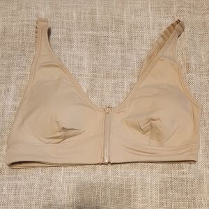 Slick Chicks Wireless Front Zip Bra Size L